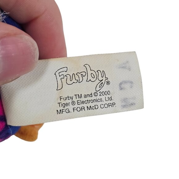 Furby Mini Plush Stuffed Animal Lot McDonalds Beanbag Backpack Clips 2000 Y2K - Picture 6 of 10